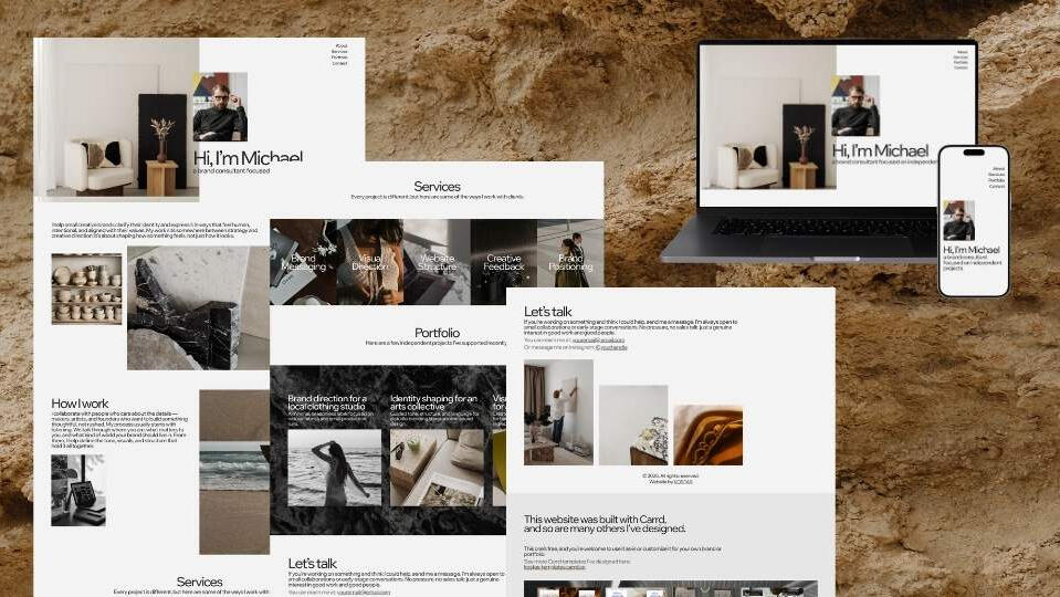 Aesthetic and minimal websites