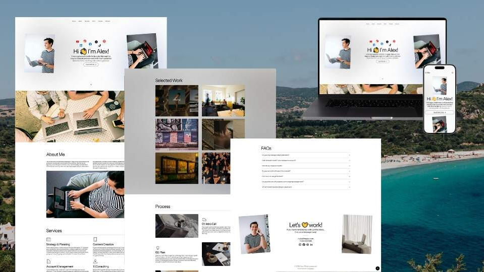 Aesthetic and minimal websites